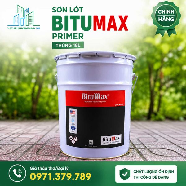 Sơn Lót Bitumax Primer 18L – Lớp Lót Bitum Cho Hệ Màng Chống Thấm