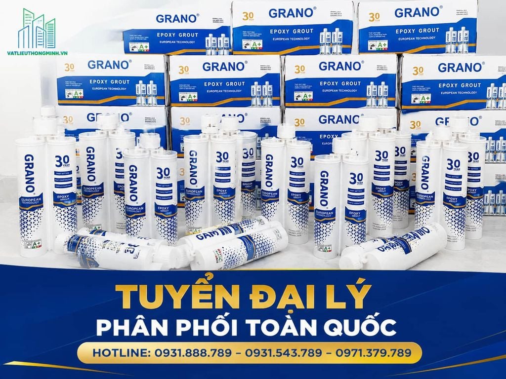 Keo chít mạch GRANO Epoxy 2 thành phần chính hãng