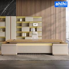Bàn giám đốc hiện đại Ahihi102 – Gỗ cao cấp, sang trọng, tinh tế