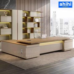 Bàn giám đốc hiện đại Ahihi102 – Gỗ cao cấp, sang trọng, tinh tế