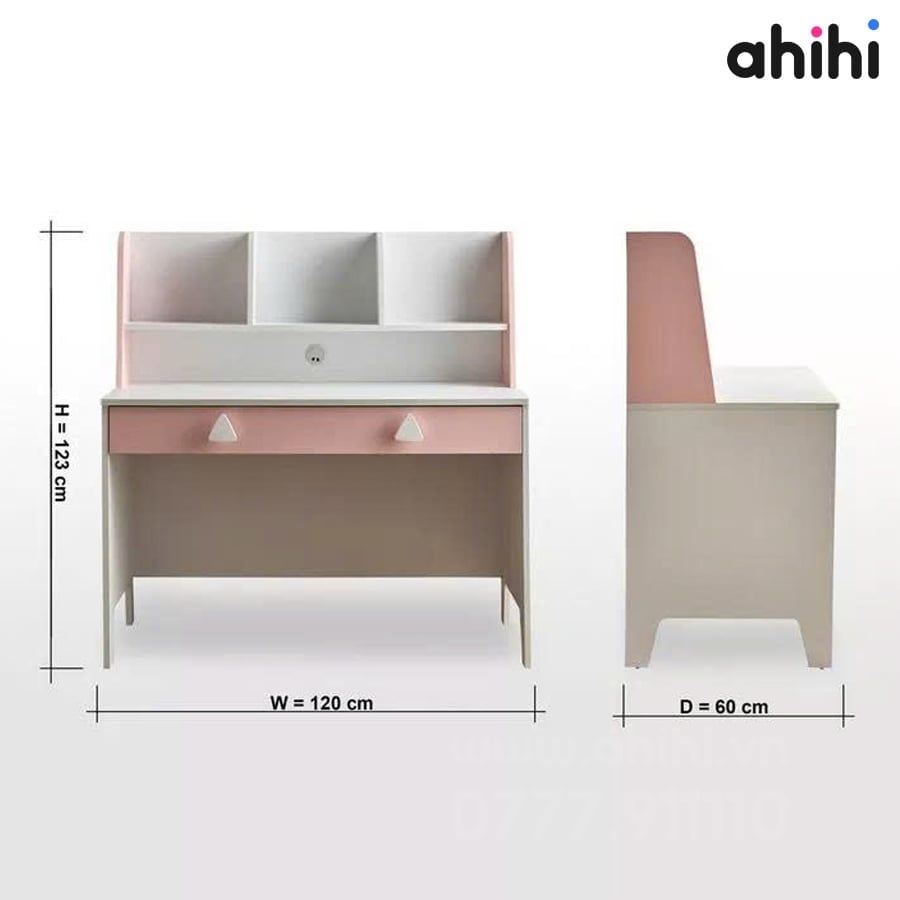 Bàn học cho Bé Ahihi801 có kệ sách