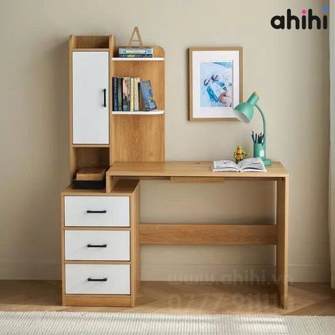 Bàn học cho bé Ahihi811 – Góc học tập ngăn nắp, hiện đại