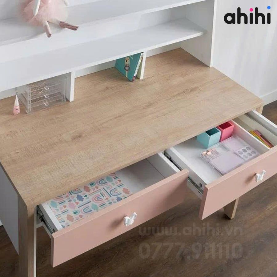 Bàn học cho bé Ahihi810 – Gọn gàng và tiện dụng