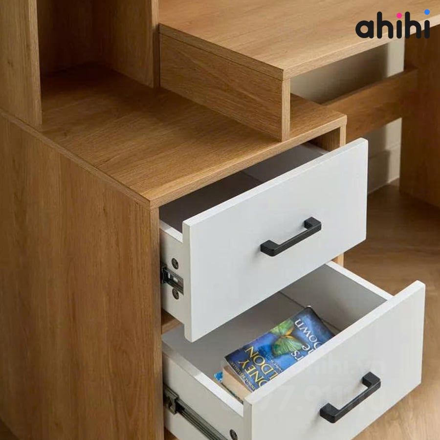 Bàn học cho bé Ahihi811 – Góc học tập ngăn nắp, hiện đại