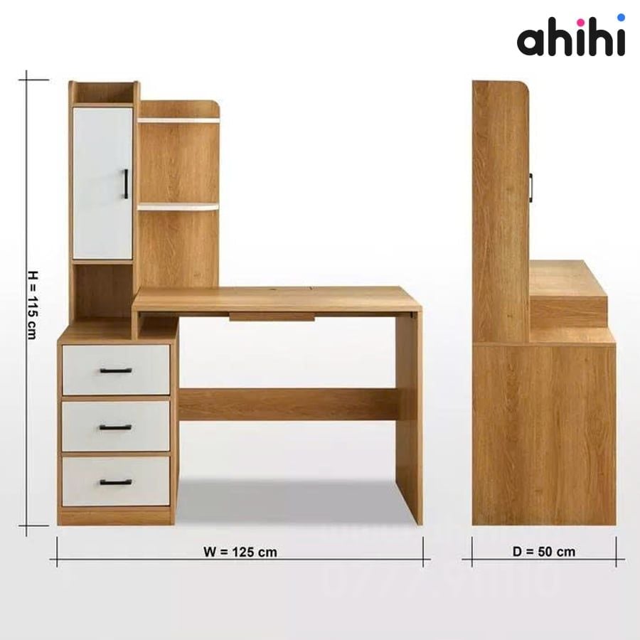 Bàn học cho bé Ahihi811 – Góc học tập ngăn nắp, hiện đại