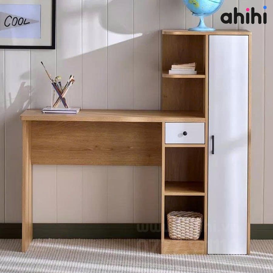 Bàn học cho bé ahihi803 – Gọn gàng, hiện đại, tiện dụng