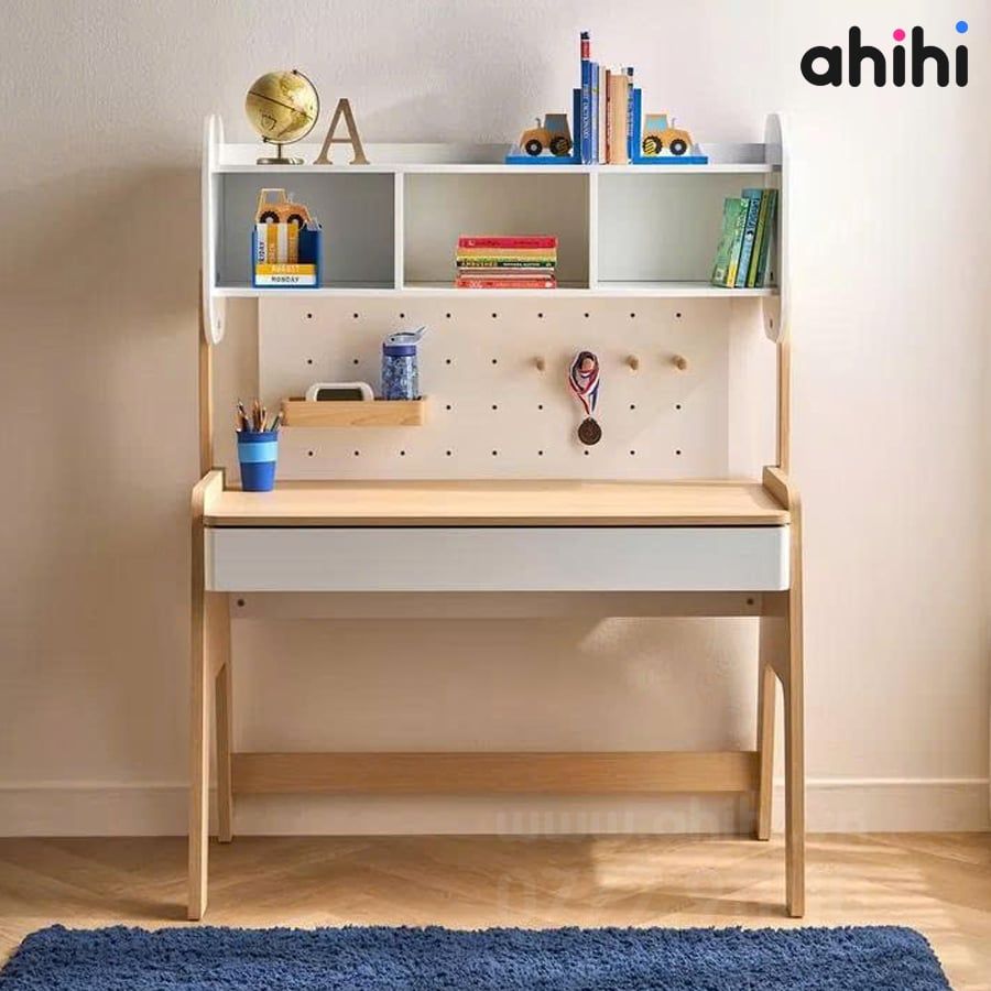 Bàn học cho bé Ahihi808 – Góc học tập ngăn nắp cho Bé