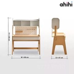 Bàn học cho bé Ahihi808 – Góc học tập ngăn nắp cho Bé