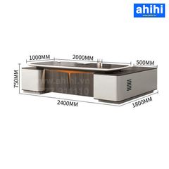 Bàn Giám Đốc Ahihi105 – Tối Giản Hiện Đại, Sang Trọng Cho Lãnh Đạo