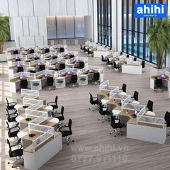 Cụm bàn làm việc chữ V ahihi463