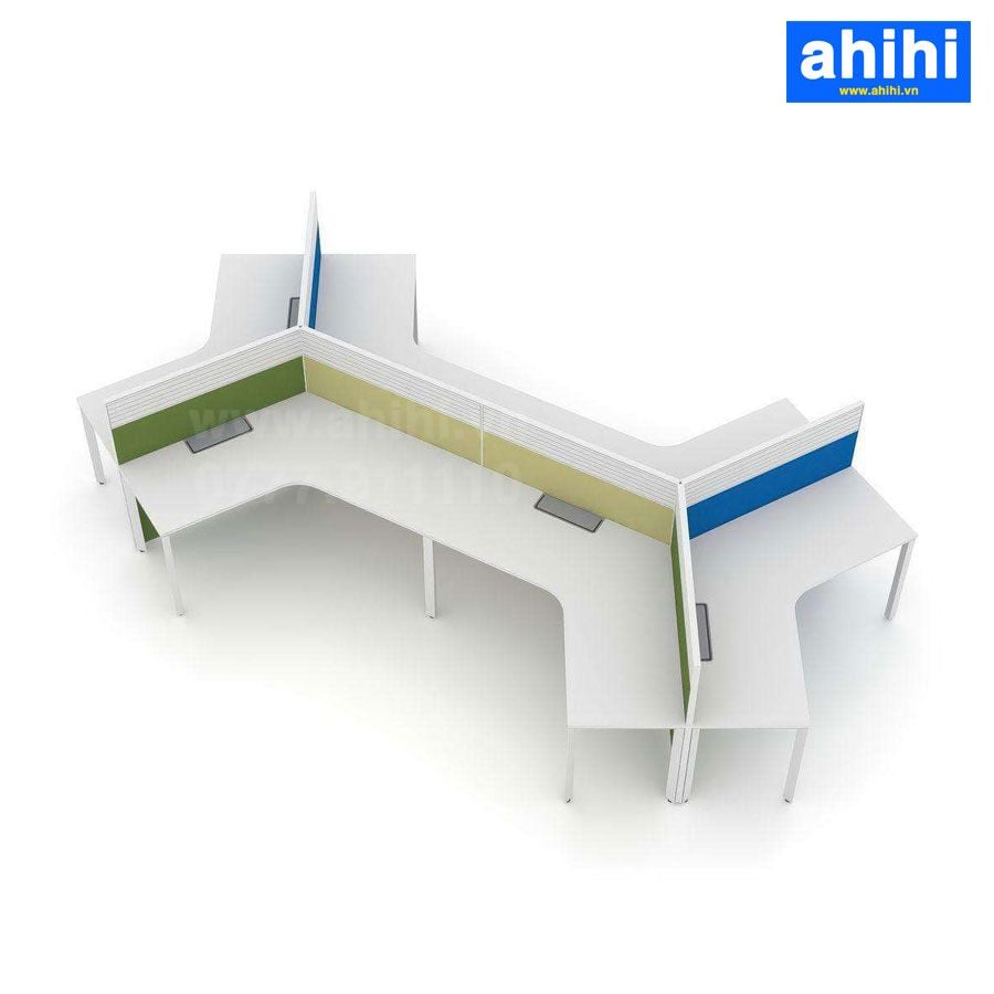 Cụm bàn làm việc chữ V ahihi460