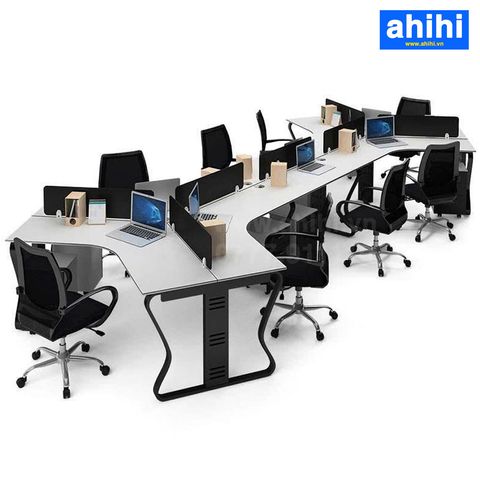 Cụm bàn làm việc chữ V ahihi459