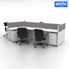 Cụm bàn làm việc chữ V ahihi460