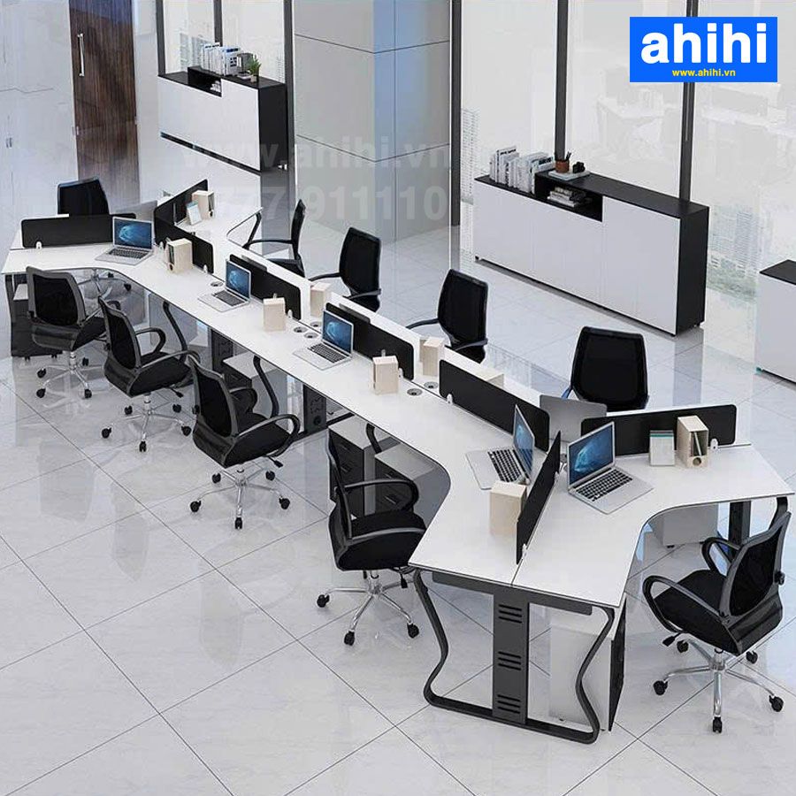 Cụm bàn làm việc chữ V ahihi459
