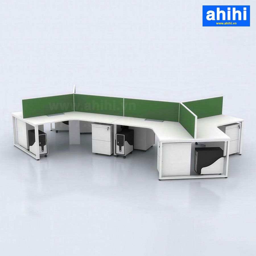Cụm bàn làm việc chữ V ahihi460