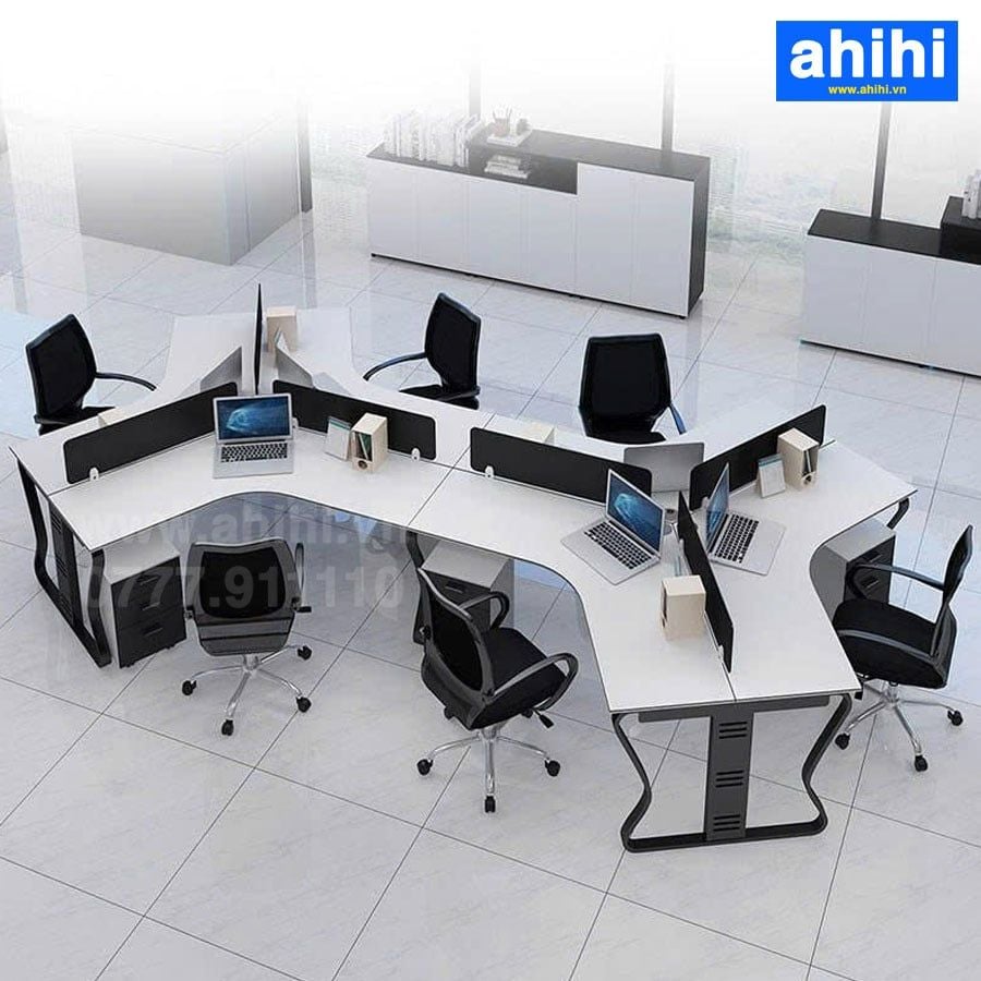 Cụm bàn làm việc chữ V ahihi459