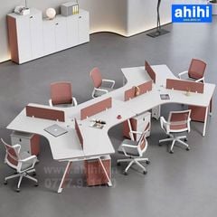 Cụm bàn làm việc chữ V ahihi457