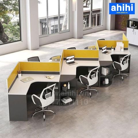 Cụm bàn làm việc chữ V ahihi455
