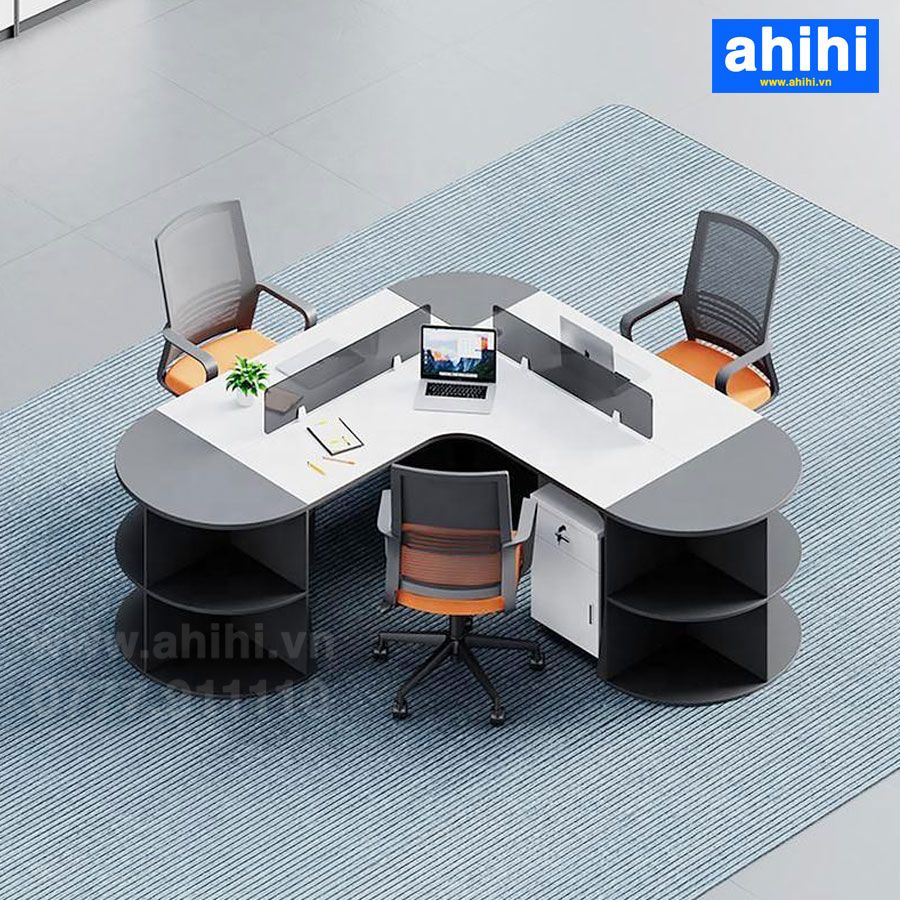 Cụm bàn làm việc chữ V ahihi456
