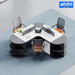 Cụm bàn làm việc chữ V ahihi456