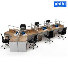 Cụm bàn làm việc chữ V ahihi454