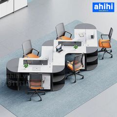 Cụm bàn làm việc chữ V ahihi456