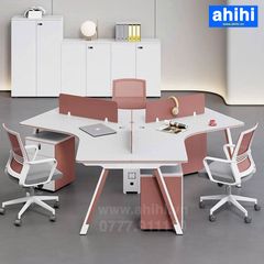 Cụm bàn làm việc chữ V ahihi457