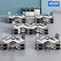 Cụm bàn làm việc chữ V ahihi456