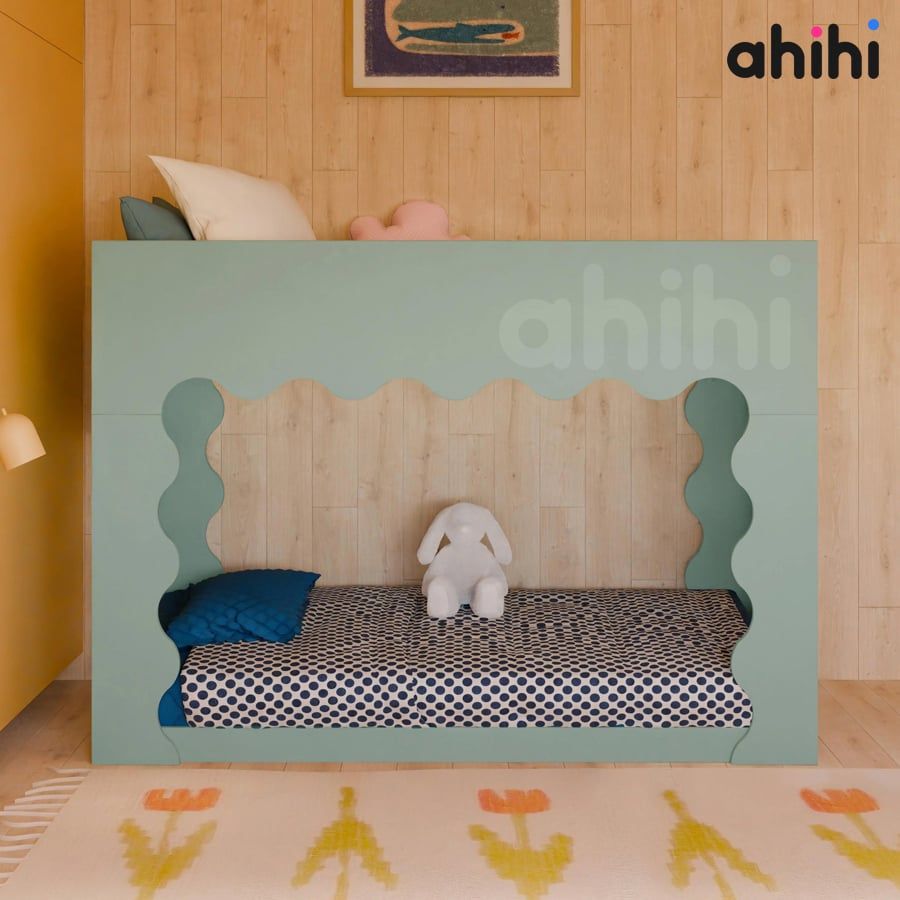 Giường tầng thấp ahihi240 cho bé | Thiết kế nhà nhỏ độc đáo
