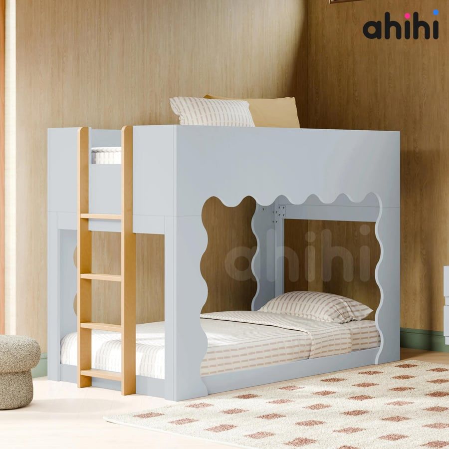 Giường tầng thấp ahihi240 cho bé | Thiết kế nhà nhỏ độc đáo