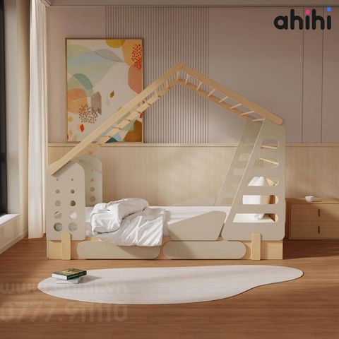 Giường ngủ ngôi nhà Ahihi117 – Không gian nhỏ, niềm vui lớn