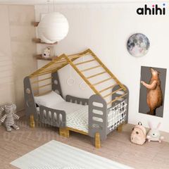 Giường ngủ ngôi nhà Ahihi118 – Mẫu giường đáng yêu cho phòng bé