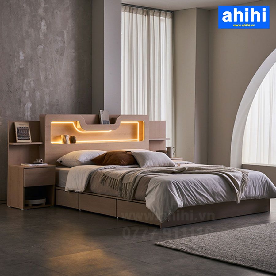 Giường ngủ ahihi cao cấp A06