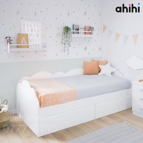 Giường ngủ trẻ em Ahihi113 – Thiết kế gọn gàng cho bé