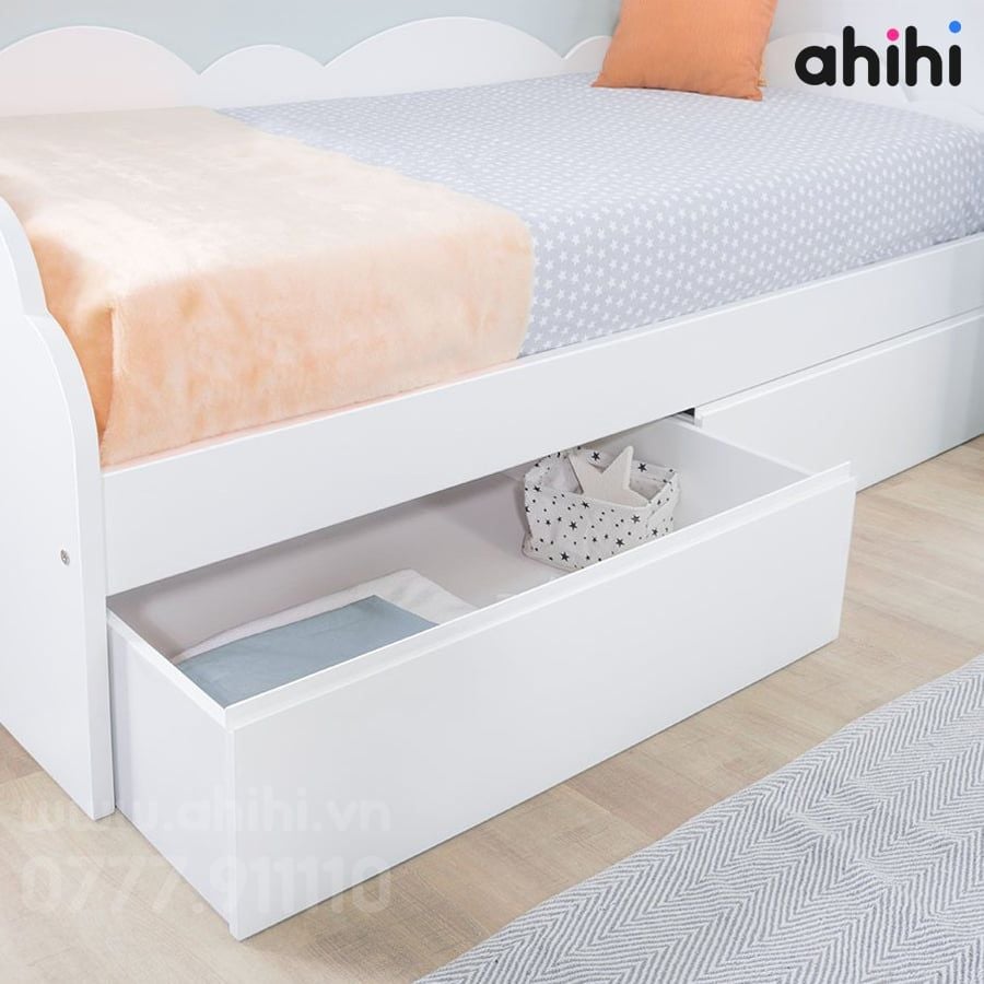 Giường ngủ trẻ em Ahihi113 – Thiết kế gọn gàng cho bé
