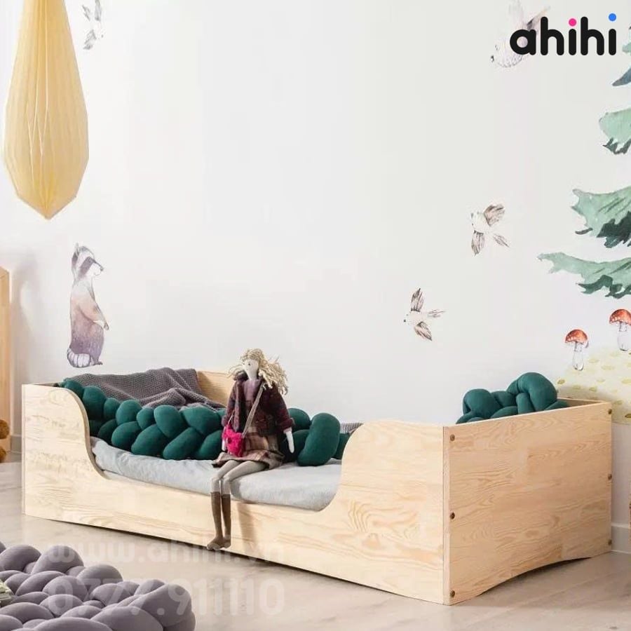 Giường ngủ trẻ em Ahihi105 – Thiết kế hiện đại cho phòng bé