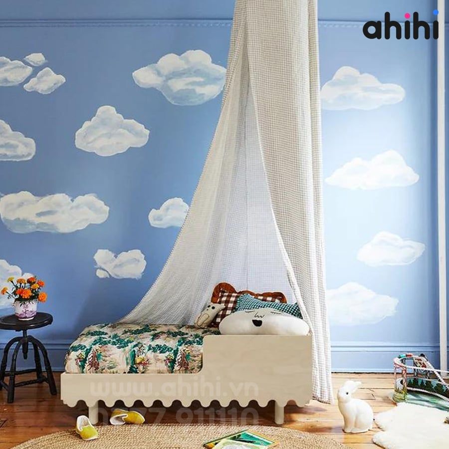 Giường ngủ cho bé ahihi103 – Thiết kế đẹp, an toàn và tiện nghi