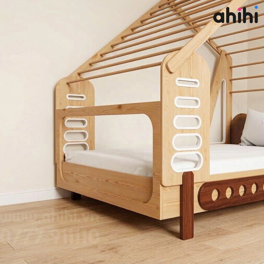 Giường ngủ ngôi nhà cho bé Ahihi115