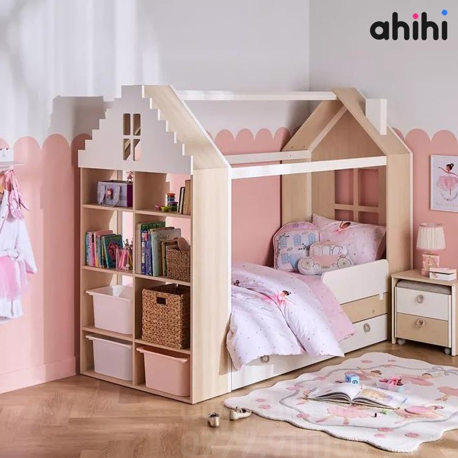 Giường ngủ ngôi nhà cho bé Ahihi114