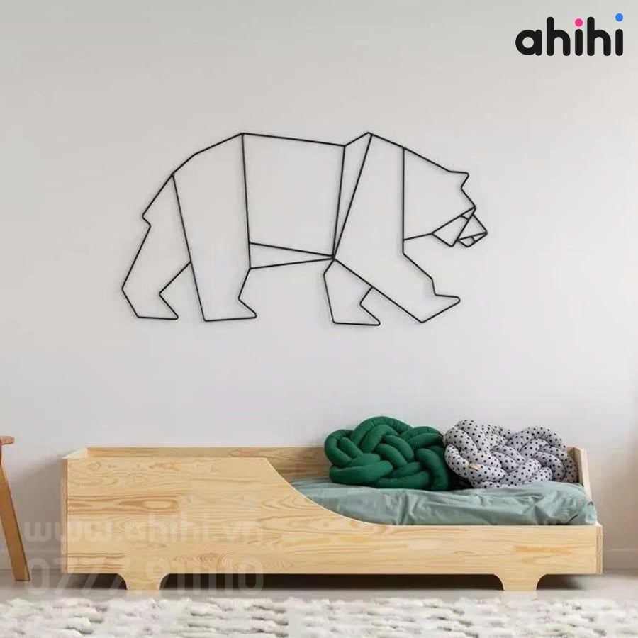 Giường ngủ trẻ em Ahihi106 – Mẫu giường hiện đại cho bé