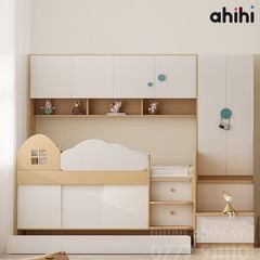 Giường tầng thấp ahihi208 -  Tối ưu không gian cho Bé