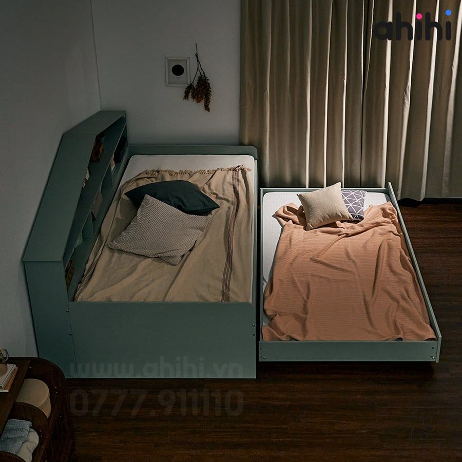 Giường tầng thấp ahihi227 cho bé | Giường kéo đa năng