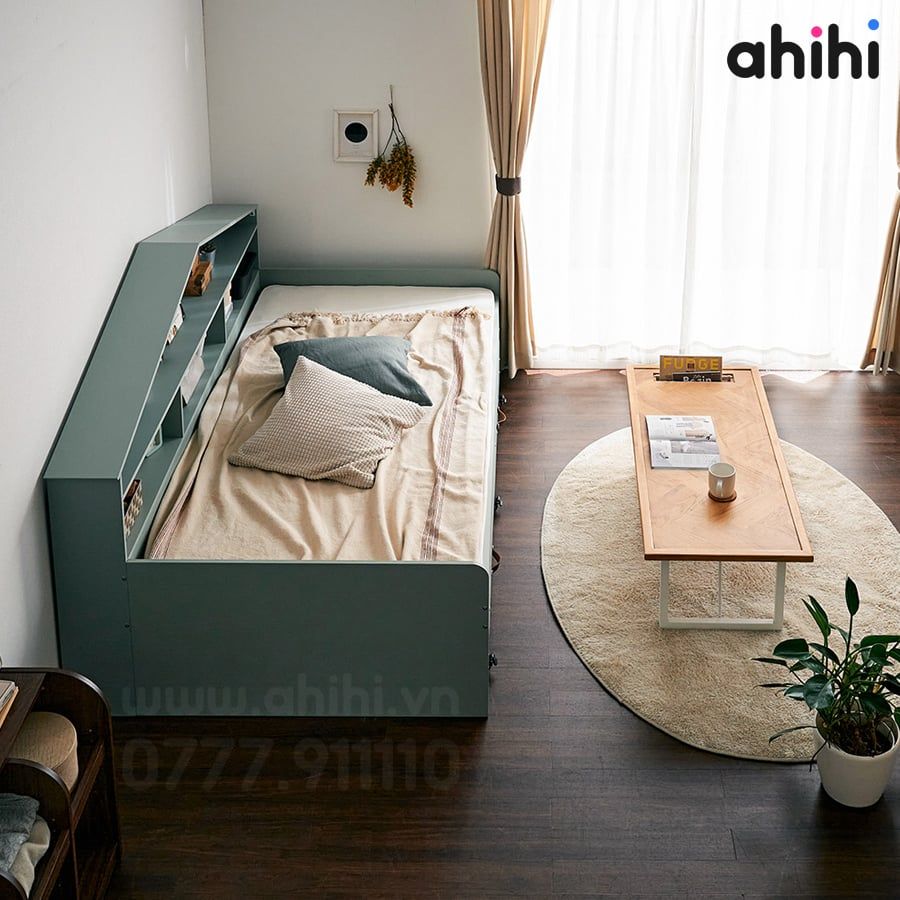 Giường tầng thấp ahihi227 cho bé | Giường kéo đa năng