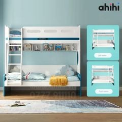 Giường tầng trẻ em AHIHI03 – Có bàn học và tủ lưu trữ