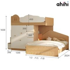 Giường tầng Ahihi09 – Giường ngủ đa năng cho phòng bé