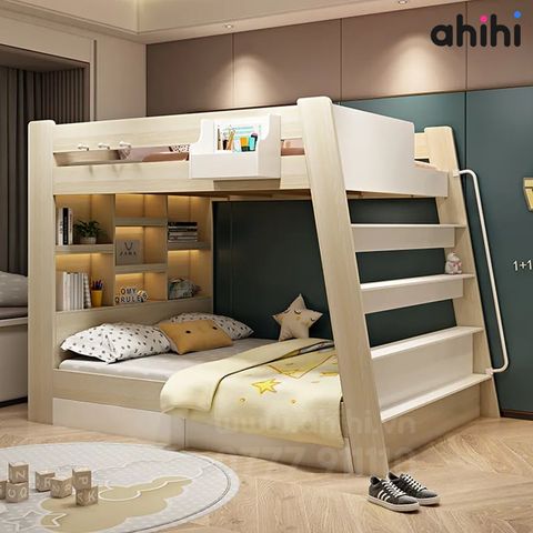 Giường tầng trẻ em Ahihi05 – Thiết kế hiện đại, an toàn và tiện nghi