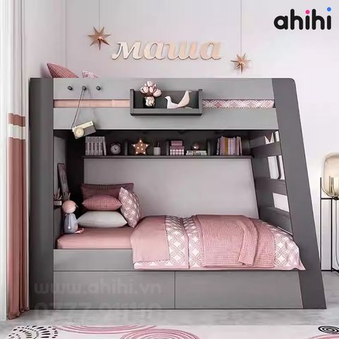 Giường tầng trẻ em Ahihi06 – Thiết kế hiện đại, an toàn và tiện nghi