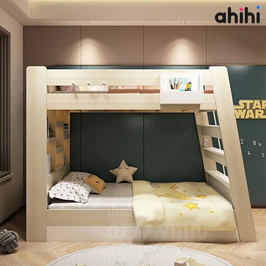 Giường tầng trẻ em Ahihi05 – Thiết kế hiện đại, an toàn và tiện nghi