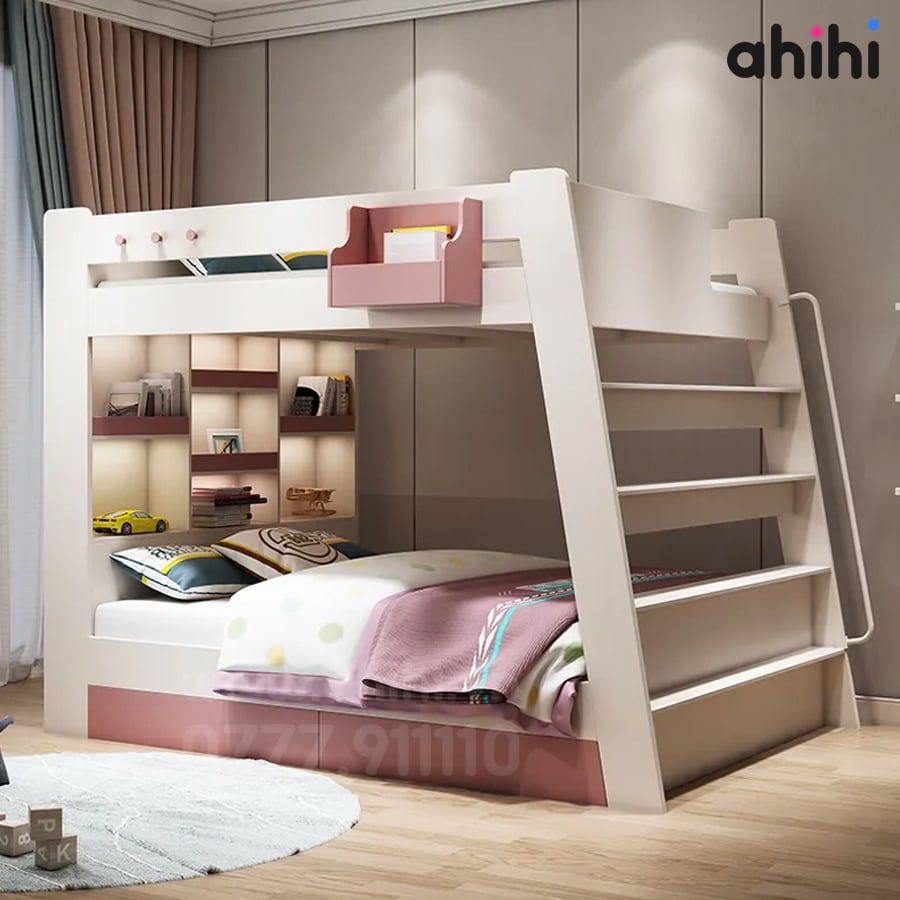 Giường tầng trẻ em Ahihi05 – Thiết kế hiện đại, an toàn và tiện nghi