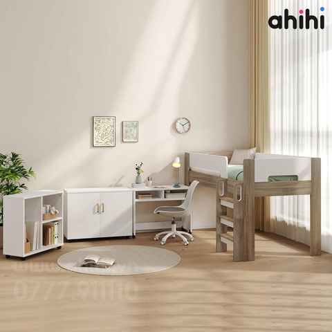 Giường tầng thấp Ahihi212 – giải pháp tối ưu cho phòng hai bé